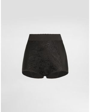 Dolce & Gabbana High-Waisted Shaper Panties - Black