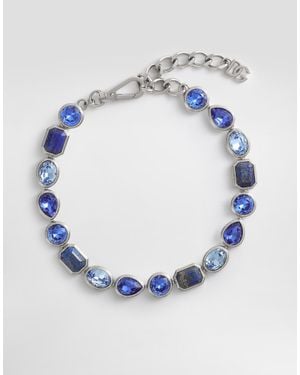 Dolce & Gabbana Necklace With Rhinestones - Blue