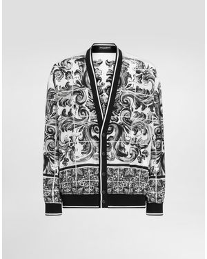 Dolce & Gabbana Majolica-Print Silk Jacket - Multicolour