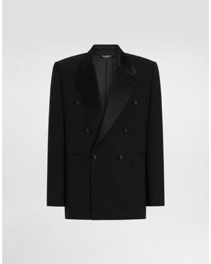 Dolce & Gabbana Giacca Tuxedo Palermo Doppiopetto - Nero