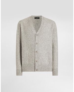 Dolce & Gabbana Cardigan With Buttons - Grau