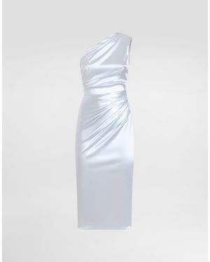 Dolce & Gabbana One-Shoulder Dress - White