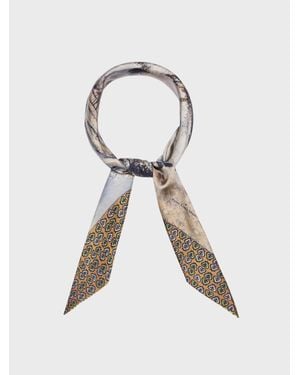 Pierre Louis Mascia Foulard Doubleface - Grigio