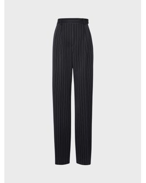 Sportmax Pantalone Gessato - Blu