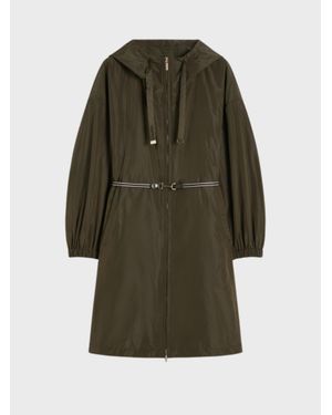 Max Mara Parka Con Cappuccio - Verde