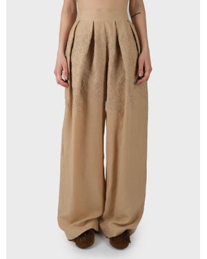 Ermanno Scervino Pantalone Wide Leg - Neutro
