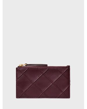 Tory Burch Portacarte Fleming - Viola