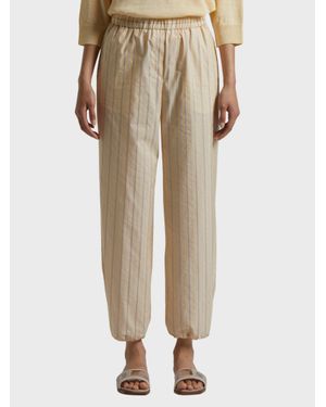 Peserico Pantalone Jogger Con Elastico Vita - Neutro