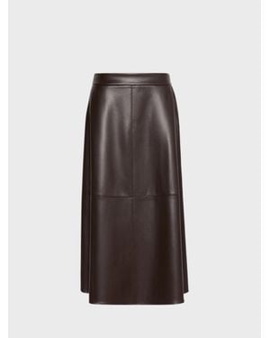 Max Mara Gonna Midi Svasata - Marrone