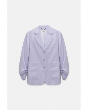 Dorothee Schumacher Technical Linen Blazer - Purple