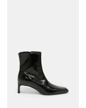 Dorothee Schumacher Brushed Boxcalf Ankle Boots - Black