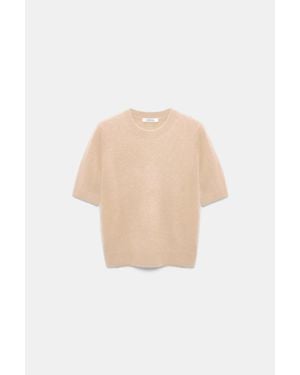 Dorothee Schumacher Merino-Cashmere Half Sleeve Pullover - White