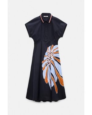 Dorothee Schumacher Printed Cotton Poplin Dress - Blue