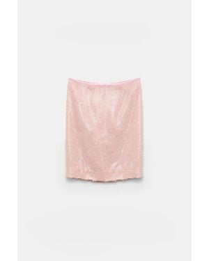 Dorothee Schumacher Sequin Pencil Skirt - Pink