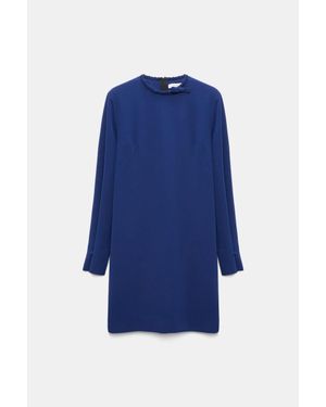 Dorothee Schumacher Crepe Mini-Dress - Blue
