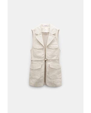 Dorothee Schumacher Cotton-Linen Vest - Natural