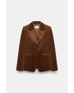Dorothee Schumacher Velvet Blazer - Brown