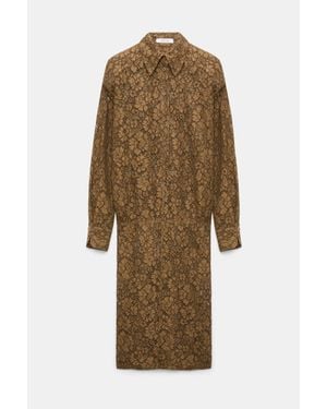 Dorothee Schumacher Guipure Lace Shirtdress - Natural