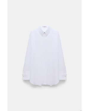 Dorothee Schumacher Oversized Cotton-Poplin Shirt - White