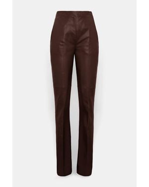Dorothee Schumacher Leather Flares - Brown