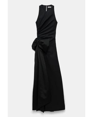 Dorothee Schumacher Long Dress With Maxi Bow - Black