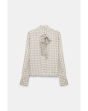 Dorothee Schumacher Printed Silk Twill Blouse - White