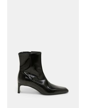 Dorothee Schumacher Brushed Boxcalf Ankle Boots - Black