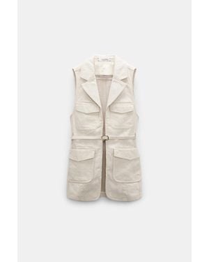 Dorothee Schumacher Cotton-Linen Vest - Natural