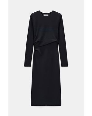Dorothee Schumacher Travel Jersey Draped Dress - Black
