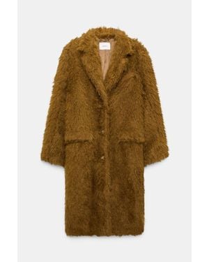 Dorothee Schumacher Faux Fur Coat - Natural
