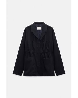Dorothee Schumacher Wool Field Jacket - Blue
