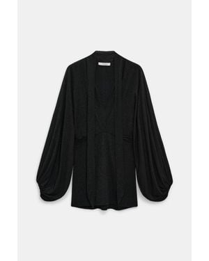 Dorothee Schumacher Tunika-Bluse aus Lurex-Jersey - Schwarz
