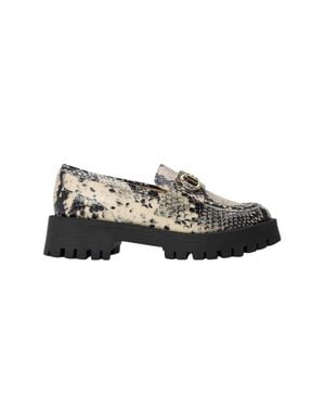 Steve Madden Schlangenmuster Halbschuhe Für Damen (Hellbeige) - Schwarz