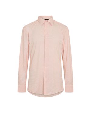 BOSS Hemd Für Herren, Punkt Kragen, Oxford-Stil, Langärmlig (Dunkel- - Pink