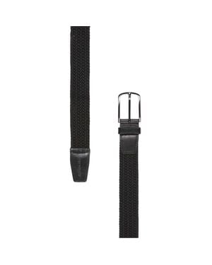 Lyle & Scott Gürtel, Geflochten, Gewebter Stoff (Samtschwarz)