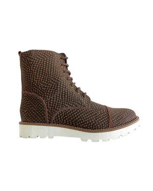 Firetrap "Lizzy" Stiefeletten Für Damen, Leder, Seitlicher Reißverschluss - Braun