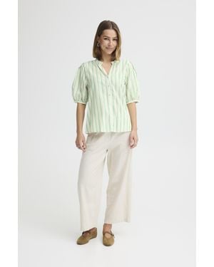 Ichi Kurzarm-Bluse Ihjovil Kurzarm-Bluse Regular Fit - Mehrfarbig