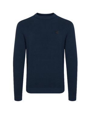 Solid Pullover - Blau