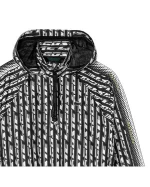 Lacoste Trainingsjacke Für Damen, Mit Kapuze, Übergroß - Schwarz