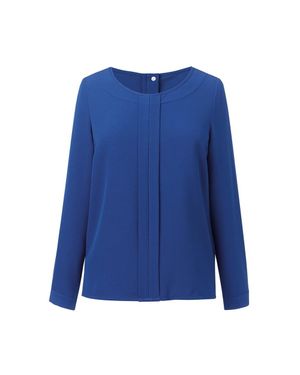Brook Taverner "Roma" Bluse Für Damen Langärmlig (Königsblau)