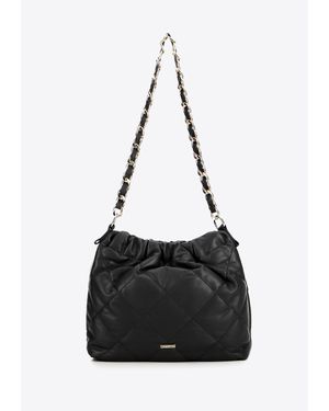 Wittchen Damen-Handtasche Aus Schwarzem Kunstleder Mit Kette