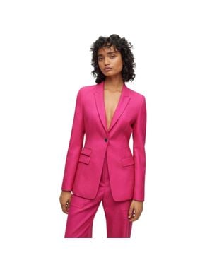BOSS "Juicylara2" Anzugjacke Für Damen, Schmal (Leuchtend) - Pink