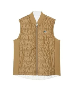 Lacoste Weste Für Damen, Wendbar, Emblem - Natur