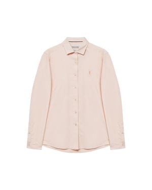 POLO CLUB Oxford-Hemd Regular Fit Pfirsichfarben Mit „Rigby Go“-Logo - Pink