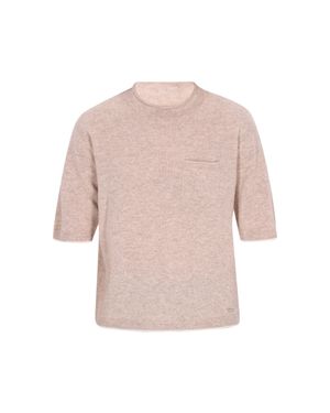 Dreimaster Pullover Frauen Steinmeliert - Pink