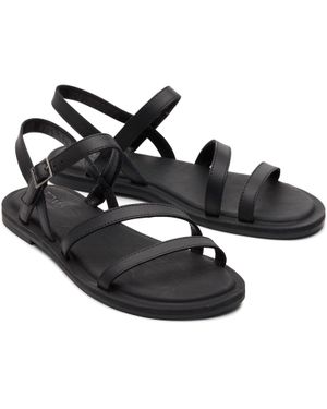 TOMS Kira Leder Herren Clogs - Schwarz