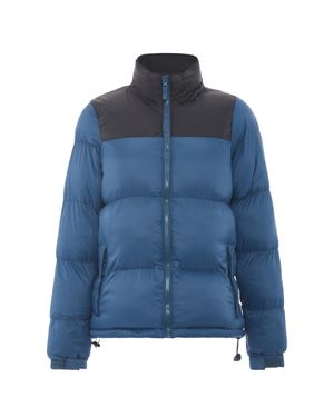 myMo Wattierte Steppjacke Damen Dunkelblaugrün Schwarz