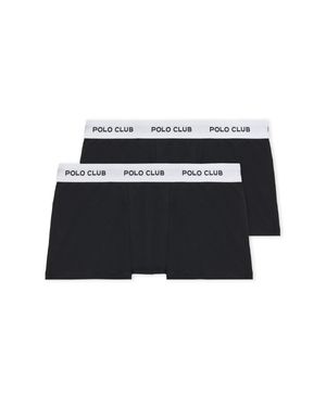 POLO CLUB Pack Mit Zwei Boxershorts Schwarz Mit Logo