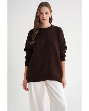 MixRay Langarm-Rippstrickpullover - Schwarz