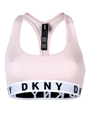 DKNY Bustier Racer Back Logo Aufdruck - Pink